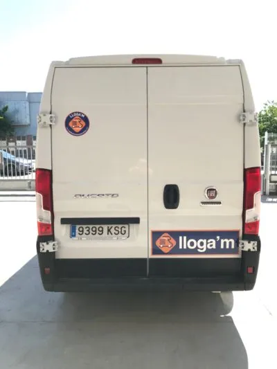 Parte trasera furgoneta Fiat Ducato